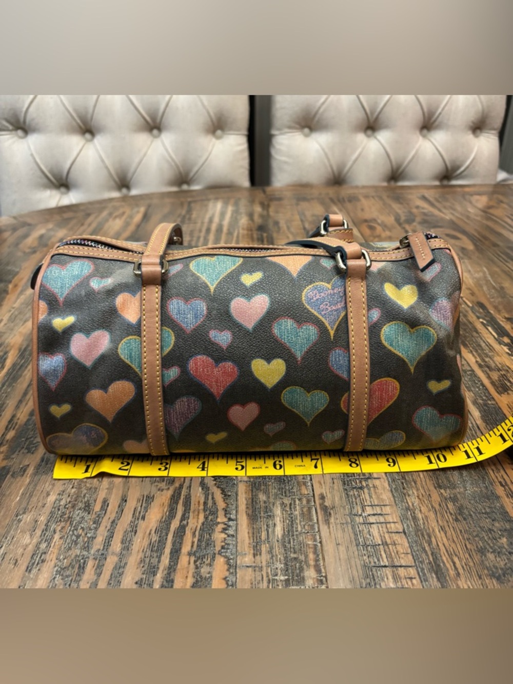 Dooney & Bourke Crayon Doodle Barrel Bag - Picture 6 of 16
